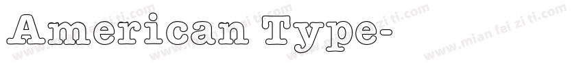 American Type字体转换